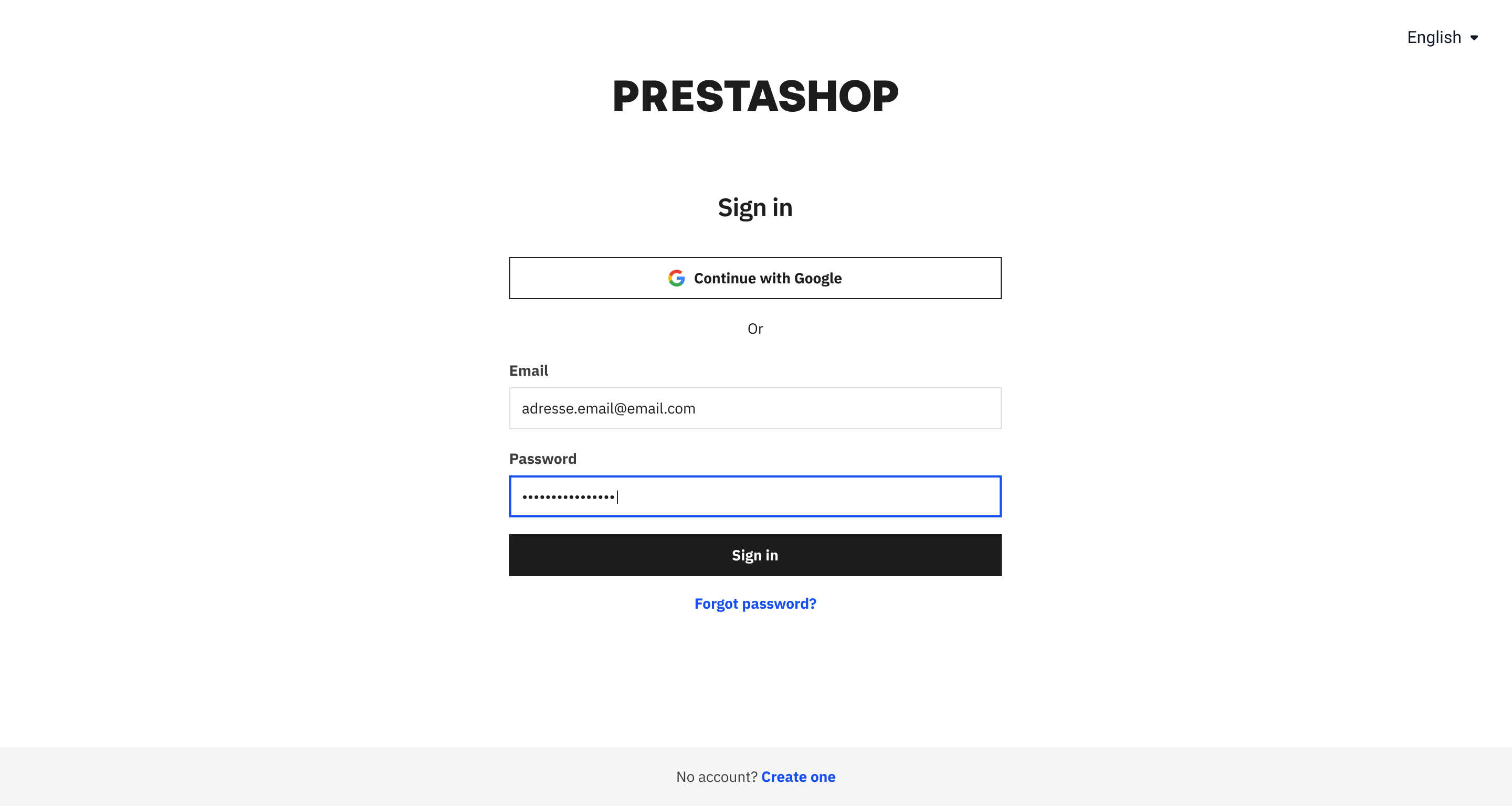 Sign in — New unified login page with Google SSO